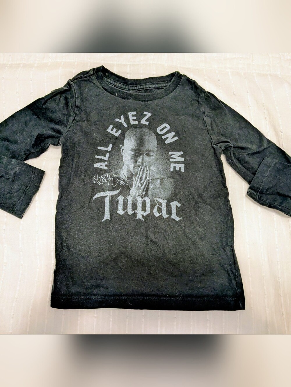 Kids long sleeve tee- 2Pac Licensed Graphic, 3T